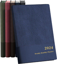 2024 Planner, Weekly Monthly Planner 2024, 8.3×5.9”- New Edition Blue