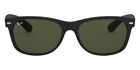 Ray-Ban New Wayfarer RB2132 Men Women Sunglasses Rubber Black Frame G-15 Green