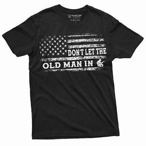 Men's Country Music Don't Let the old man in shirt musician guitarist guitar tee