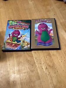 Lot of 2 New Dvds! Barney! Big World Adventure The Movie& Sing & Dance with Barn