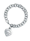 Tiffany & Co. Return to Tiffany Heart Rolo Chain Bracelet 925 Sterling