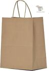 100 Paper Shopping Bags Natural Kraft 10