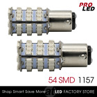 1157 LED Brake Light Bulbs Red Tail Stop 54-SMD 1034/1178A/2057A/2357NA