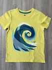 Tea Collection Yellow Wave Graphic Tee Shirt Boys Size  8
