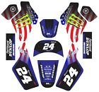 Graphics for a Yamaha PW50 PW 50 American Flag Custom Decals stickers
