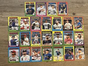 Lot Of 25 Different 2024 Topps Heritage Low Number SP Cards W/Stars