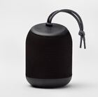 Cylinder Portable Bluetooth Speaker with Strap heyday Black