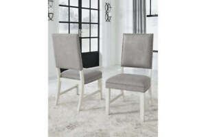 New Listing[SPECIAL] Nashbryn Gray/White Dining Chair, Set of 2