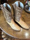 Vintage Size 12 Tony Lama Exotic Ostrich Western Boots