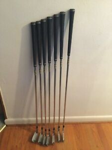 TAYLORMADE 300 3 - 9 FORGED SET OF 7 IRONS 6.0 RIFLE SHAFTS GOLF PRIDE GRIPS