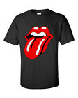 The Rolling Stones T-shirt  Rock and Roll Band Tongue Design Black Or White Tee