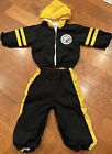 Vintage Steelers Jacket & Pants Track Suit Baby Toddler 18 Month Windbreaker Set