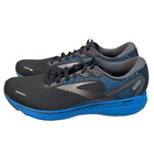 Brooks Men's Ghost 14 Neutral Running Shoe-Black/Blue-Size 12-NTNB-S8