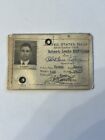 RARE 🇺🇸 VINTAGE United States Navy Photo ID Card US Military 1940s Era LQQK