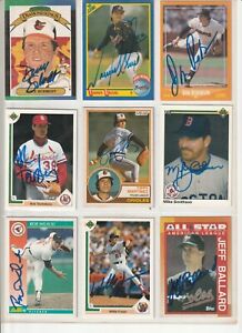Baseball Great Pitchers Autographs (Lot of 18 Cards) Hand Signed
