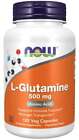NOW Foods L-Glutamine 500 mg  Amino Acid 120 Veg Caps EXP 04/26