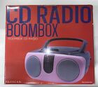 SRCD243 Portable CD Player with AM/FM Radio Boombox Pink