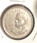 1968 South Africa (Afrikaans)50 cents Coin-President Swart, ~KM#79.2