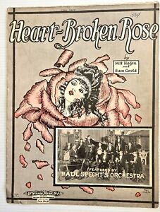 New ListingHEART-BROKEN ROSE - 1923 - SHEET MUSIC