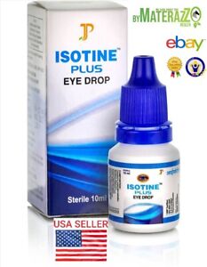 Eye Drops OFFICIAL Exp.2026 Isotine Plus  USA Care Glaucoma Cataract Red Eye
