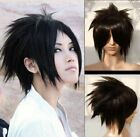 For Cosplay Uchiha Sasuke Black 14'' Short Halloween Wig Heat Resistant