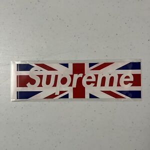 Supreme Union Jack Box Logo Sticker FW11 British Flag New Rare Authentic!!