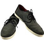 Lacoste Suede Sevrin 4 Grey Black Sneakers Loafers Shoes Metal Alligator Size 13