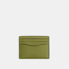 Coach Wallet Slim Id Card Case Black Antique Nickel Yellow Green CP209 NWT $78
