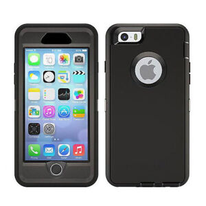 For Apple iPhone 6/6s Defender Case with Screen & (Clip fits otterbox) Black
