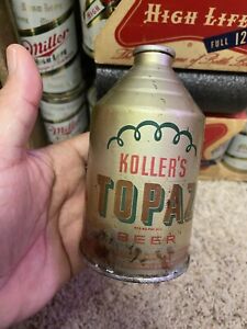 Kollers Topaz Crowntainer Beer Can Kollers Brewing Co Chicago IL
