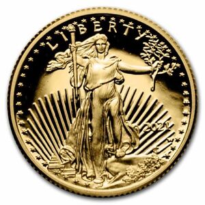 2021-W 1/4 oz Proof American Gold Eagle (Type 1) (Box & COA)