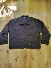 Dickies Mens TJ15 Insulated Lined Quilted Eisenhower Work Jacket, Size 3XL Black