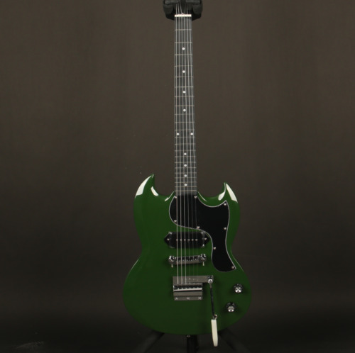 Custom SG Electric Guitar Green P90 Pickups Black Fretboard Chrome Hardware