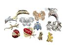 Vintage To Now Animal Brooches Brooch Pin Lot Costume Jewelry