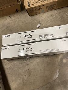 set of 2 GPR-56BK Original OEM Canon GPR-56 Toner, Black Genuine OVERSTOCK