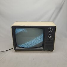 Vintage Panasonic Portable Television TR-1202T Black/White Tested Works Gaming