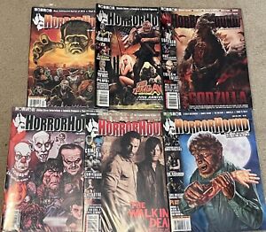 HorrorHound Magazine Lot of Six Issues (45, 46, 47, 48, 49, 50) Bagged/Boarded