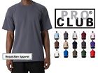 Pro Club Men's Heavyweight Plain Cotton Short Sleeve Crew Neck T-Shirt Big Tall