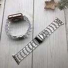 Transparent Resin Watch Band Strap For Apple Watch Series 8 7 6 5 4 3 2 1 41/45
