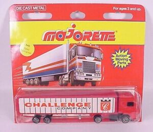 Majorette # 340 Semi Container Truck Challenge Company 1:100 France
