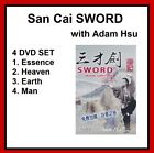 Adam Hsu San Cai Jian Sword Tai Chi Chuan Xing Yi Kung Fu 4 DVD Set BaGua Zhang
