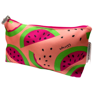 CLINIQUE Pink Watermelon Makeup Cosmetics Pouch Bag