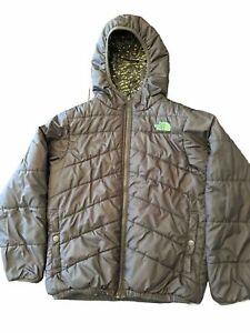 The North Face Boys Reversible Puffer Jacket Size Medium 10/12 Gray