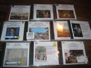 lot of 10 CDs New Sealed Naxos Classical Random Titles Schubert, Beethoven +++