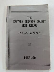 The Eastern Lebanon County High School Handbook 1959-1960 Vintage Pamphlet