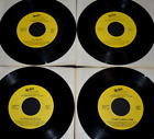 Lot of (4) GLENN MILLER 45 rpm 7” Vinyl Records Jukebox Pop Swing Big Band ~ M
