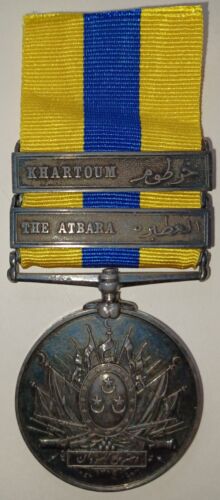 Khedive's Sudan Medal 1896-1908, 2 clasps, The Atbara, Khartoum