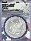 2021 S$1 ANAS-MS70 SILVER EAGLE TYPE II A FIRST STRIKE COIN 1 OZ FINE SILVER