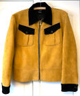 Phix England Clothing Kingley Mustard Yellow Jacket Western Faux Suede XXL