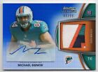 New Listing2012  TOPPS BOWMAN STERLING FOOTBALL MICHAEL EGNEW AUTO ROOKIE PATCH LOGO /99